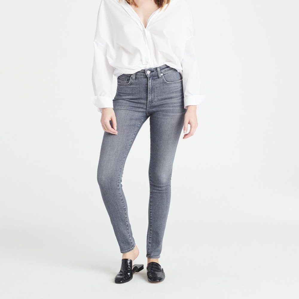 Cqy Palme High Rise Skinny Jeans In Heavenly Grey